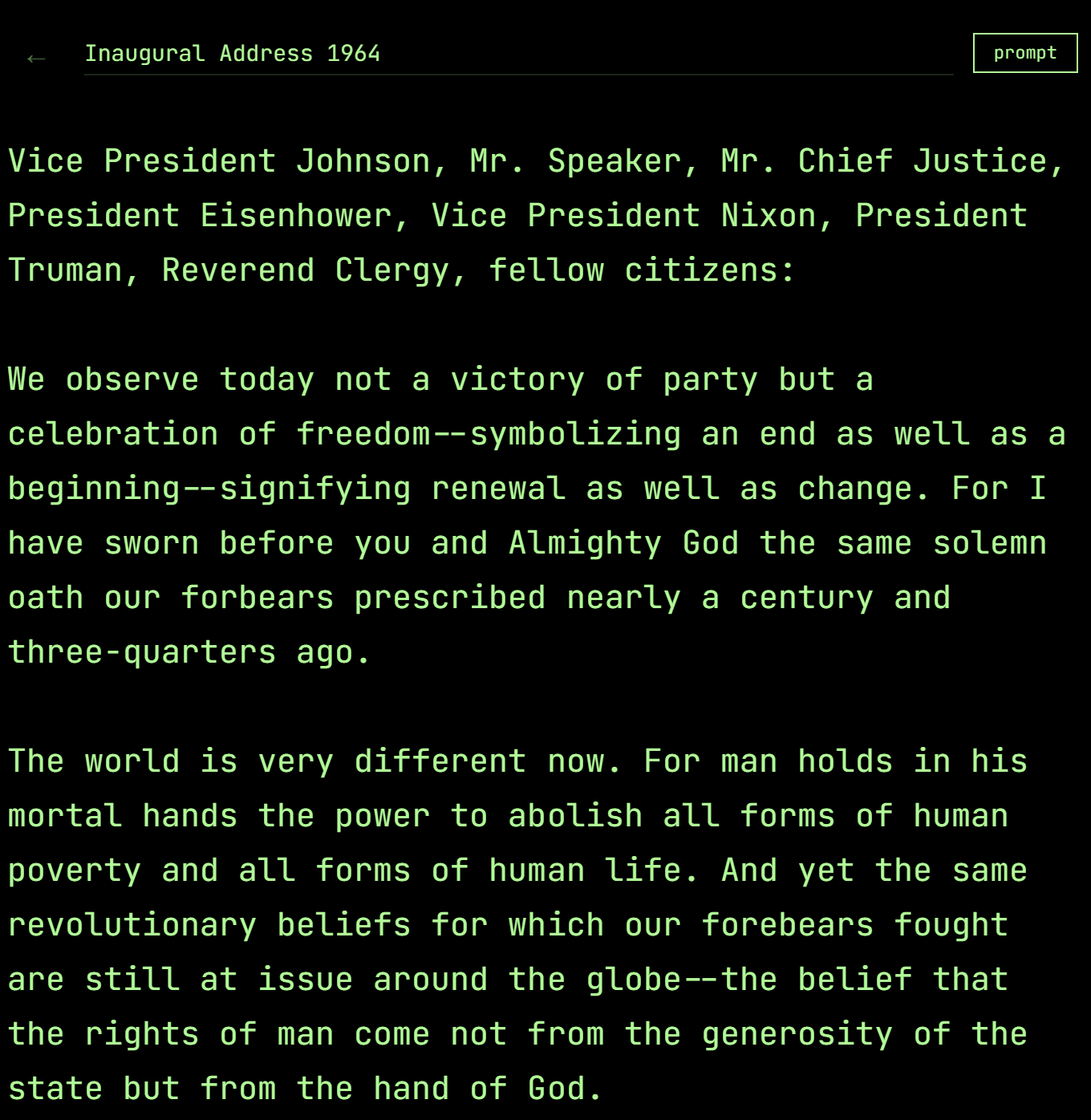 The PromptMe script editor